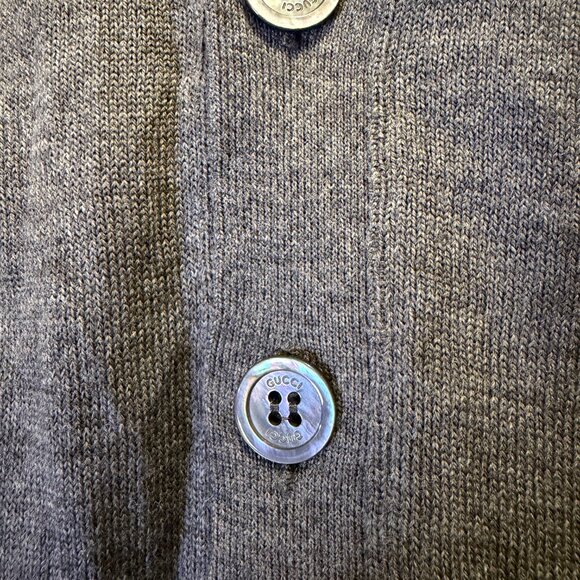 Gucci Classic Vintage Grey Cardigan - Picture 4 of 8